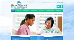Desktop Screenshot of heavensenthcs.com